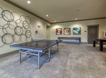Ping pong and pool table at 4700 colonnade apartments in birmingham, al